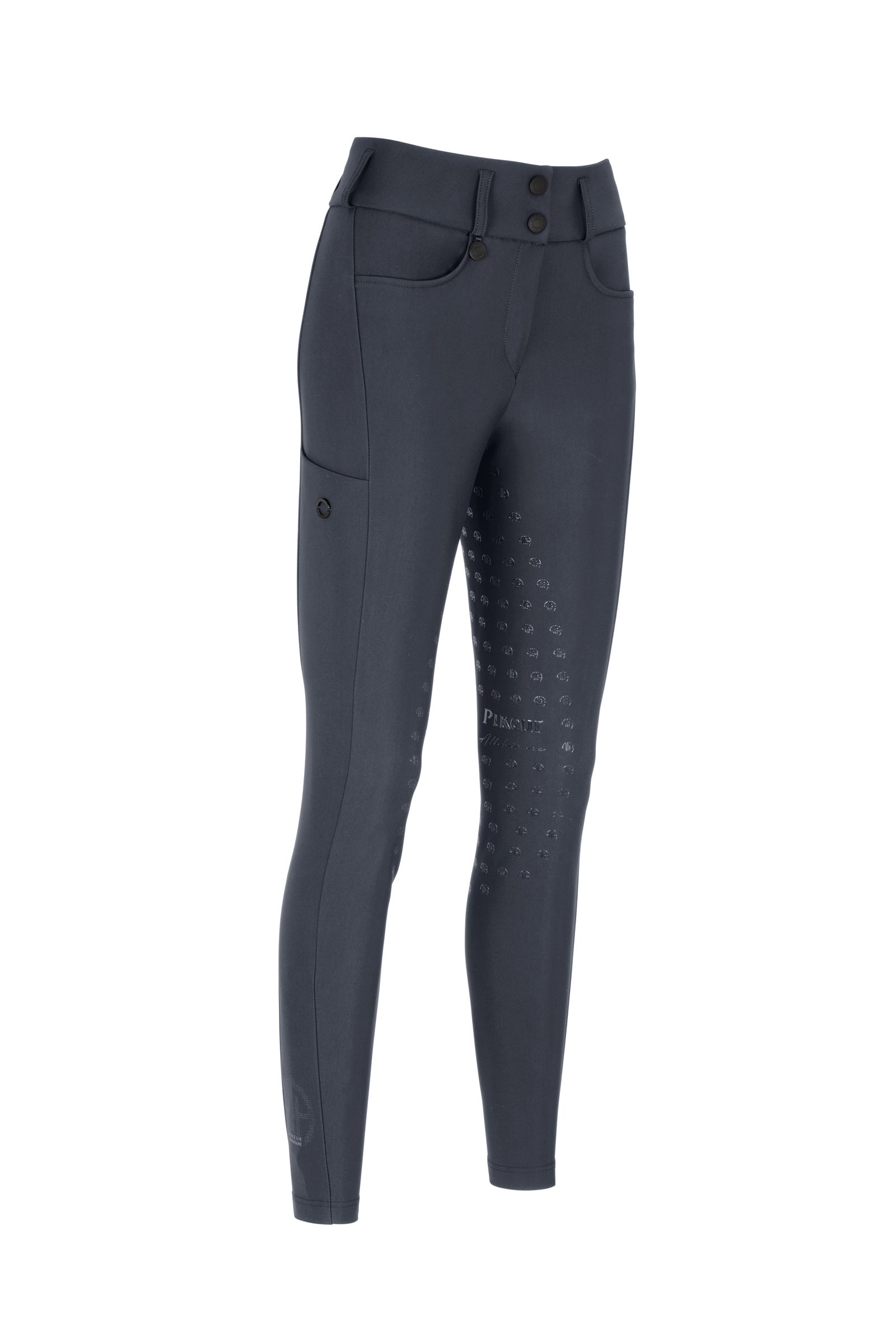 Dark Grey Pikeur Amia Damen Reithose mit mittlerer Bundh&ouml;he und Vollbesatz