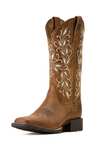 Ariat Damen Round Up Holly Westernstiefel mit breiten Square Toe  