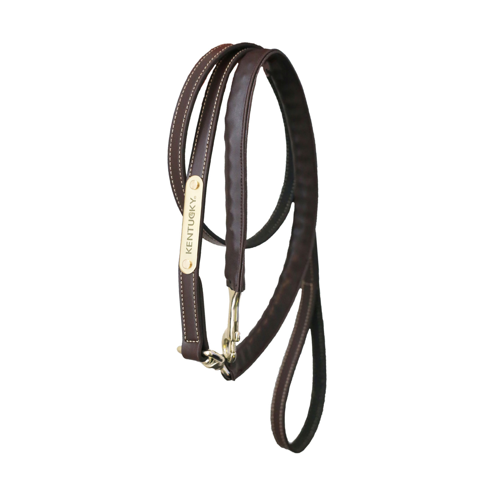 Kentucky Horsewear F&uuml;hrleine &ldquo;Leather Covered Chain&rdquo;