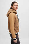 Boss Riva Teddy Hybrid Zip Hoodie 